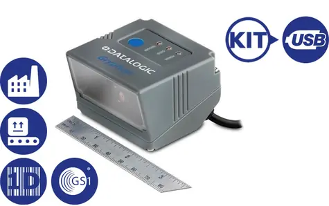 Datalogic Gryphon GFS4100 / snímač 1D čárových kódů / USB / kit (USB) / šedá