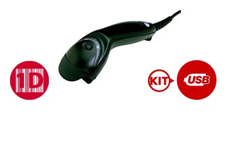 Honeywell MS5145 Eclipse kit-2 (USB) černá / 1D snímač čárových kódů / USB / stojánek
