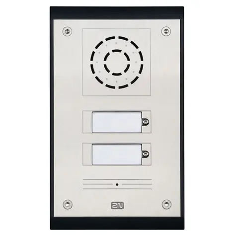 2N ATEUS-9153202 Analog Uni - dveřní interkom / 2 tl. / vč. zápustné krabice