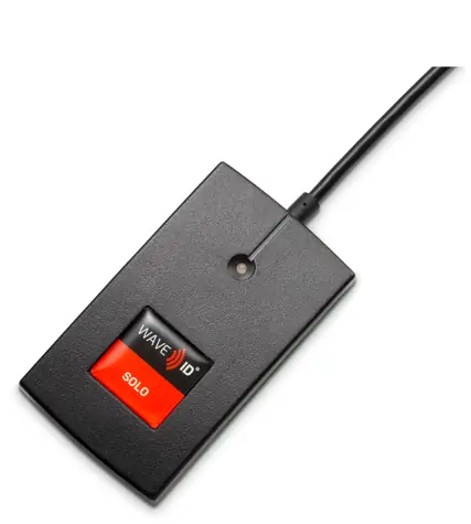 RF IDeas Inc RDR-7581AKU WAVE ID® Solo Keystroke / bezkontaktní čtečka karet / 13,56MHz / USB