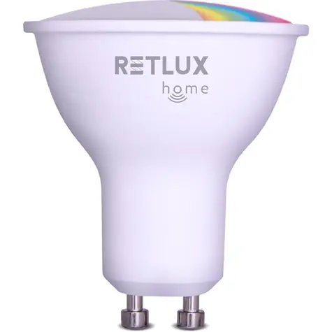 RETLUX RSH 101 GU10 4.5W RGB CCT / Chytrá žárovka / RGB / 326 lm / 2700-6500K