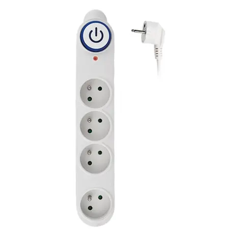 Solight PO47 přepěťová ochrana bílá / 150J / 4 zásuvky / 3m 