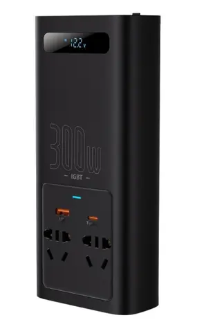 Baseus CGNB010101 Měnič napětí do 300W / USB-C 30W / USB-A 30W / AC 300W / 220V CN/EU