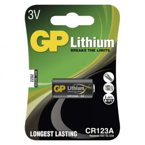 GP Lithiová baterie CR123A