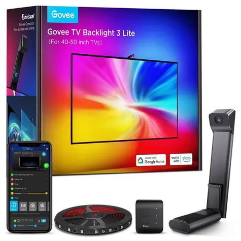 Govee Backlight 3 LiteTV 40-50 SMART LED podsvícení RGBIC / LED pásek / 24W / WiFi / RGBIC