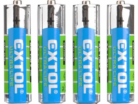 EXTOL-ENERGY Baterie zink-chloridové 1.5V AA (LR6) 4ks
