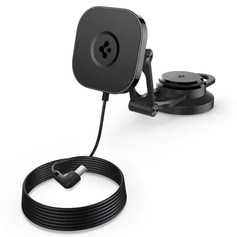 Spigen OneTap Pro 3 Wireless Car Charger Screen Mount držák telefonu pro Tesla Model S/3/X/Y černá