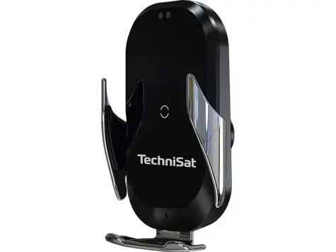 TechniSat Smartcharge 3 Nabíjecí držák telefonu do auta černá / do mřížky / Qi / USB-C / 15W