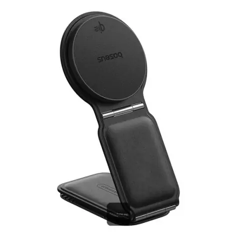 Baseus PrimeTrip C02 Magnetický držák do auta s bezdrátovým nabíjením černá