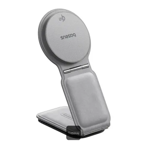 Baseus PrimeTrip C02 Magnetický držák do auta s bezdrátovým nabíjením šedá