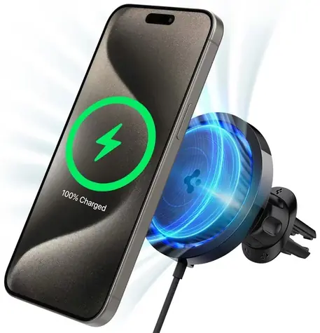Spigen OneTap Pro 3 Cryomax Air Vent MagSafe držák do auta s chlazením černá