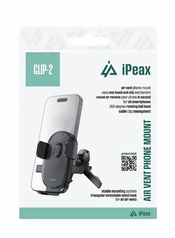 iPEAX CLIP-2 Držák telefonu do auta černá