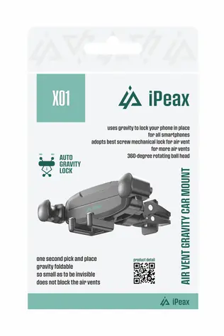 iPEAX X01 Gravity držák telefonu do auta černá