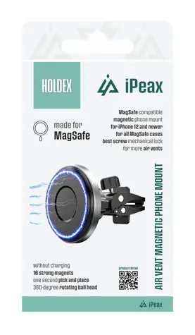 iPEAX Holdex Magnetický držák telefonu do auta s MagSafe černá