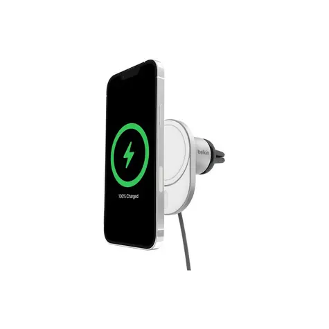 Belkin BOOST CHARGE Qi2 Magnetický držák s nabíjením do auta šedá / 15W