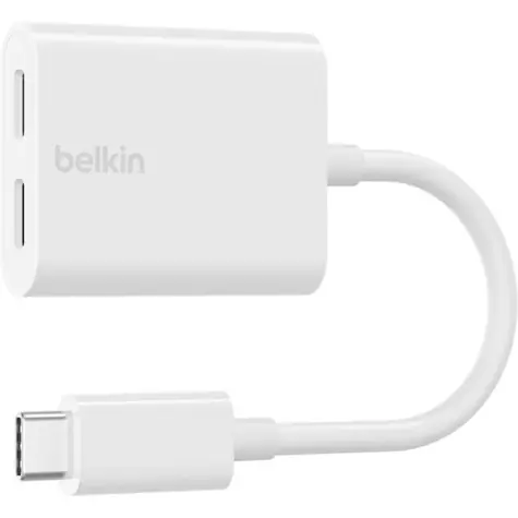 Belkin USB-C adaptér bílá / 2x USB-C / 60W