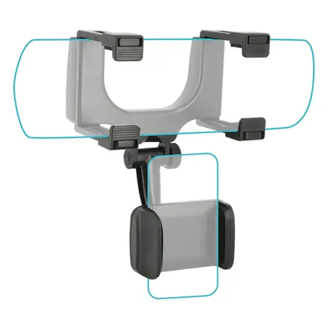 Mobilis 001377 Univerzální držák telefonu na vnitřní zpětné zrcátko auta