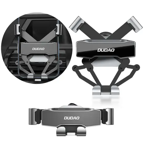 Dudao Gravitační držák na telefon do auta F11Pro / na ventilační mřížku / černá