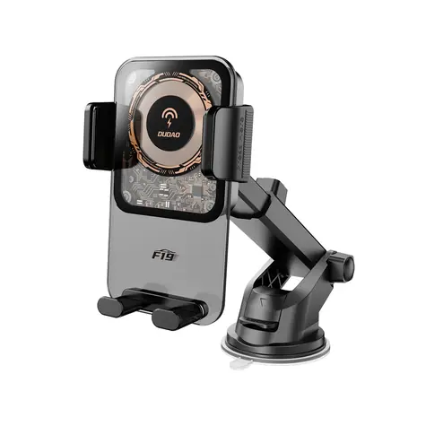 Dudao Držák na telefon do auta F19 / indukční nabíječka 15W / do ventilační mřížky nebo na palubní desku / černá