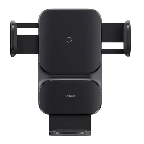 Zánovní - Baseus CGZX000001 Wisdom Držák mobilu do mřízky ventilace s bezdrátovým nabijením černá / 15W / zánovní