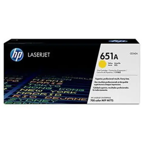 HP 651A originální toner CE342A / LJ Enterprise 700 color M775DN / 16.000 stran / Žlutá