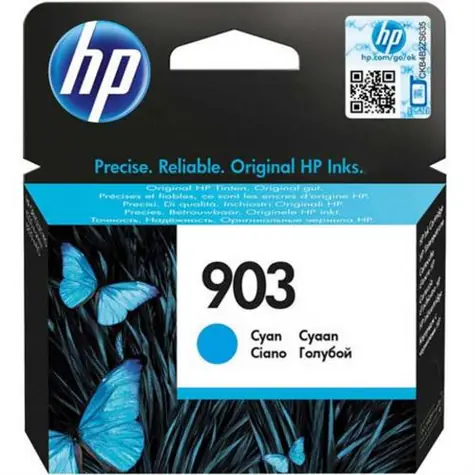 HP 903 originální inkoustová kazeta azurová 