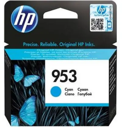 HP 953 originální inkoustová kazeta azurová / 700 stran 