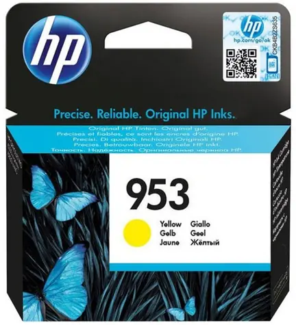 HP 953 originální inkoustová kazeta žlutá / 700 stran
