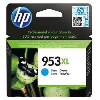 HP 953XL originální inkoustová kazeta azurová / 1600 stran
