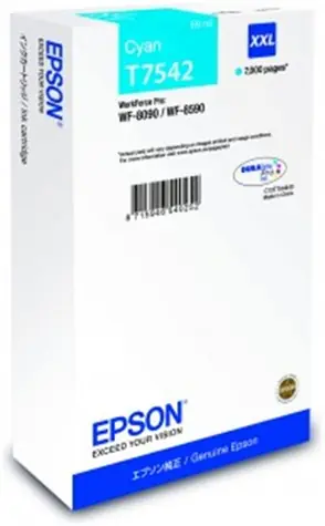 EPSON T7542 cartidge / pro WorkForce Pro WF-8090 DW Series / 69 ml / modrá