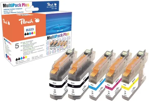 Peach alternativní cartridge Brother LC-223 / Brother DCP-J4120DW / s čipem / Multi Pack Plus