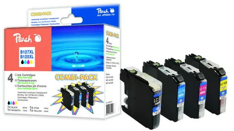 Peach alternativní cartridge Brother LC-125XL a LC-127XL / Brother DCP-J4110W / Combi Pack