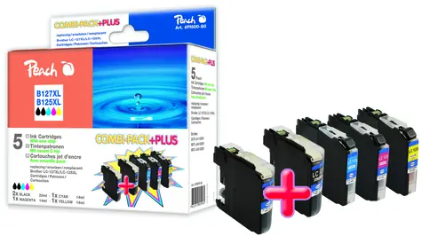Peach alternativní cartridge Brother LC-125XL a LC-127XL / Brother DCP-J4110W / Combi Pack Plus