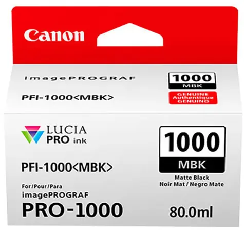 Canon originální cartridge PFI-1000 MBK / 80 ml / matně černá
