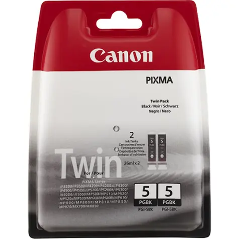 Canon originální cartridge PGI-5 BK Twin Pack černá