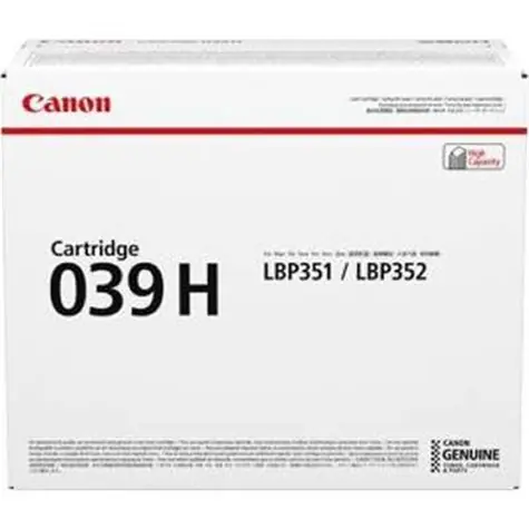 Canon tonerová kazeta 039H / 25 000 stran / černá