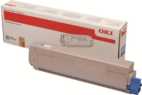 OKI 45862839 originální toner / MC873 / 7.300 stran / Modrá
