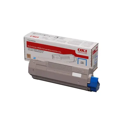 OKI 46490607 originální toner modrá / C532 a MC573 / 6.000 stran 