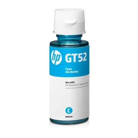 HP GT52 azurová / Originální lahvička s inkoustem 
