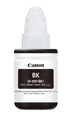Canon originální cartridge GI-490 černá / Pixma G1400 G2400 a G3400 / 135 ml