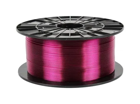 Plasty Mladeč tisková struna filament 1.75 PETG transparentní fialová 1 kg
