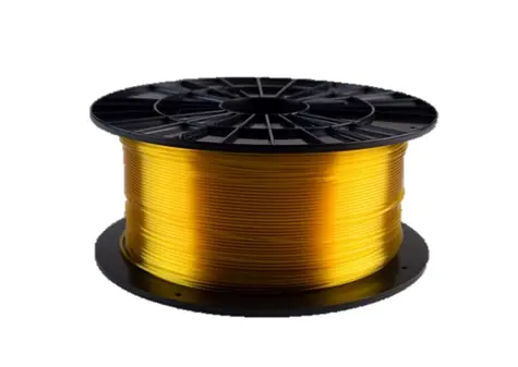 Plasty Mladeč tisková struna filament 1.75 PETG transparentní žlutá 1 kg