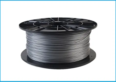 Plasty Mladeč tisková struna filament 1.75 PLA stříbrná 1 kg