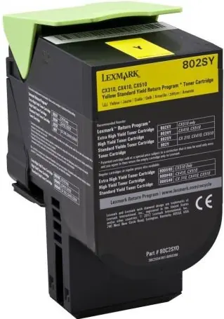 Lexmark 80C2SY0 Tonerová kazeta žlutá / pro CX510DE / CX410DE / 2000stran