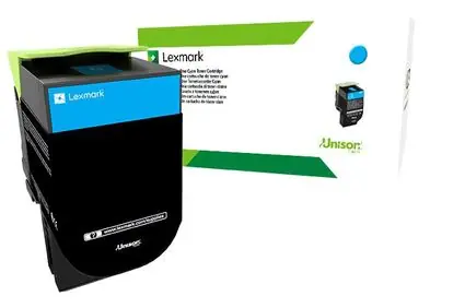 Lexmark 80C2HCE toner korporátní modrá / pro CX510DE / CX410DE / 3000stran