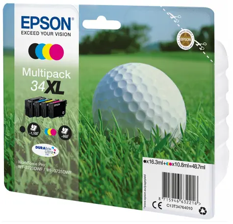 Epson Multipack 4-colours 34XL Durabite Ultra Ink / Sada inkoustů do tiskárny / 4 barvy / 48.7ml