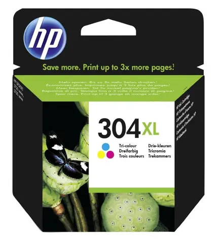 HP N9K07AE originální cartridge 304XL / DeskJet 3720 / barevná