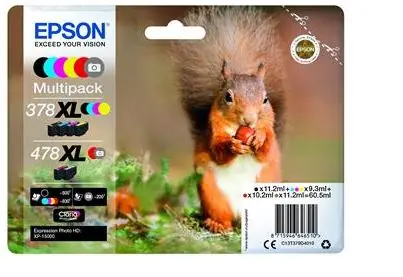 EPSON originální cartridge 478XL Claria Photo HD Multipack / pro Expression Photo XP 8500 a HD XP 15000 / Multipack