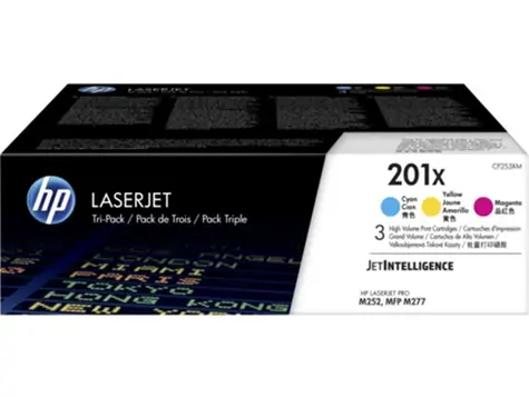 HP 201X originální toner Multipack / CF253XM / 3x 2.300 stran  