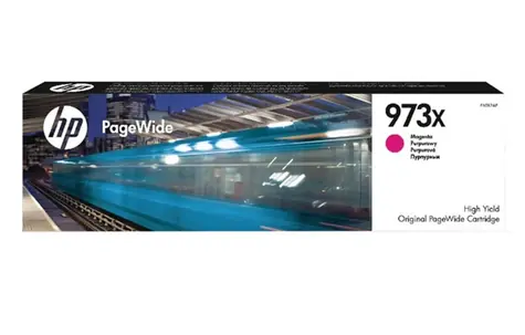 HP 973X originální cartridge purpurová  / PageWide Pro 452 & 477   / až 7000 stran